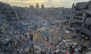 Health ministry in Hamas-run Gaza says 50 killed in Israeli strike