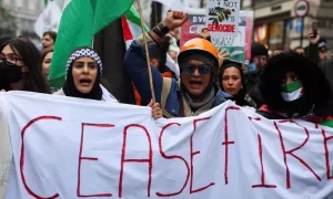 Thousands rally in UK calling to end Israeli attacks in Gaza
