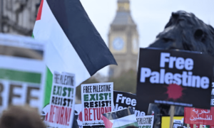 فلسطین کی حمایت میں مارچ روکنے سے لندن پولیس چیف نے انکار کردیا