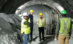 Rescuers drill to reach 40 workers in India tunnel collapse