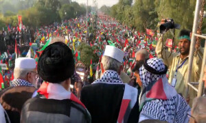 جلد لشکر غزہ مجاہدین کے ساتھ ہوں گے، پاکستانیوں کی قیادت میں کروں گا، سراج الحق