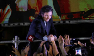 Argentine libertarian Milei pledges new political era after election win