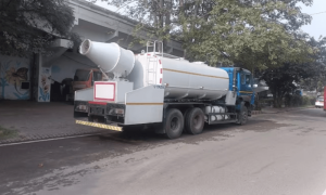 Anti-smog water guns deployed in Delhi to prevent air pollution