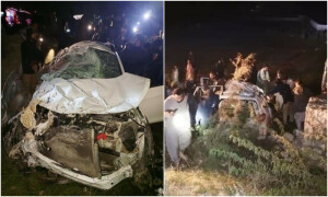 پیپلز پارٹی جلسے سے واپس آنے والے 5 افراد کار حادثے میں جاں بحق