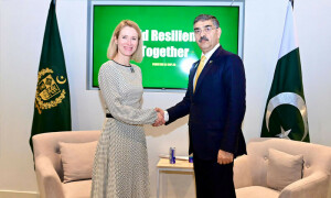 انوار الحق کاکڑ کی جمہوریہ ایسٹونیا کی وزیراعظم سے ملاقات، دوہرے ٹیکس کے خاتمے پر اتفاق