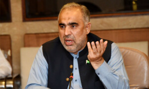 سابق اسپیکر اسد قیصر ایک اور مقدمے میں گرفتار