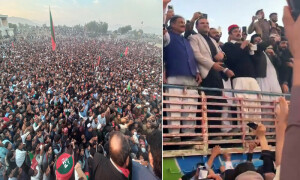 شیر افضل مروت نےکوہاٹ ورکرز کنونشن میں بھی پاک فوج زندہ باد کے نعرے لگوا دیے