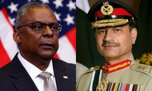 آرمی چیف کی پینٹاگون میں امریکی وزیر دفاع سے ملاقات