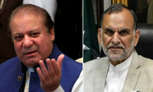 اعظم سواتی نے نواز شریف کے مقابلے میں کاغذات نامزدگی جمع کرا دیئے