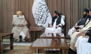 مولانا فضل الرحمان کابل پہنچ گئے، نائب وزیراعظم افغانستان سے ملاقات