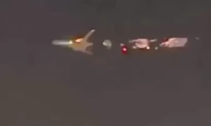 Video shows Atlas Air&rsquo;s Boeing plane on fire mid-flight