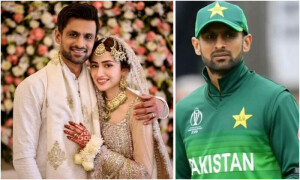 ثنا جاوید کے &rsquo;شعیب ملک&lsquo; کیلئے تعریفی کلمات، پوسٹ وائرل