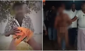 بھگوا جھنڈا جیب میں کیوں ڈالا، مسلمان نوجوان کی برہنہ پریڈ