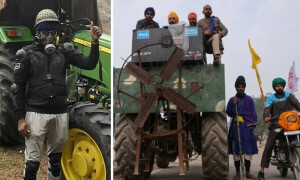 بکتر بند ٹریکٹر، کرینیں اور جگاڑو ہتھیار، بھارتی کسان دلی پر دھاوا بولنے کو تیار
