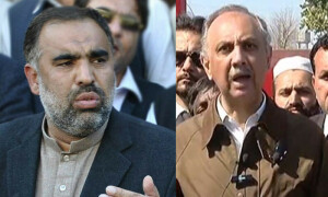 ہمارے لوگوں کو لالچ دے کر وفاق اور پنجاب میں حکومت بنائی جارہی ہے، اسد قیصر