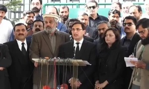 سنی اتحاد کونسل کی نشستوں پر کسی اور کا حق نہیں، بیرسٹر گوہر