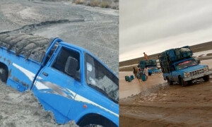 چاغی: پاک ایران سرحدی علاقے میں متعدد تیل بردار گاڑیاں پھنس گئیں