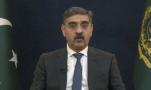 میں نے جبری گمشدگی کے نام پر ریاست پر لگے الزمات کا دفاع کیا، نگراں وزیراعظم