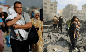 غزہ: نومولود بچہ 9 روز بعد معجزانہ طور پر ملبے سے زندہ نکال لیا گیا