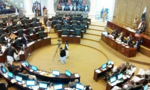 خیبرپختونخوا اسمبلی کی ایک ماہ کیلئے 159 ارب روپے کے بجٹ کی منظوری