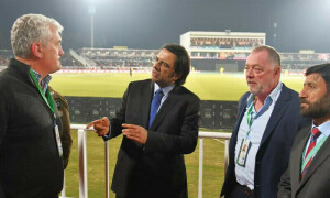NZ security team reviews arrangement in Rawalpindi