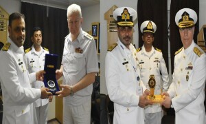 میری ٹائم ڈیفنس نمائش ، پاک بحریہ کےجہاز کا دوحہ میں شاندار استقبال