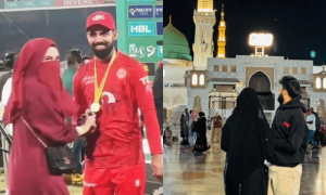 عمرے کا تحفہ دینے والے شاداب خان کا اہلیہ سے محبت کا ایک اور انداز