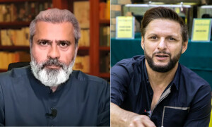 &rsquo;آپ پر ترس آرہا ہے&lsquo;، شاہد آفریدی اور عمران ریاض کی لفظی تکرار جنگ میں تبدیل