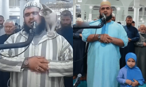 &rsquo;بلی والے امام&lsquo; ایک بار پھر وائرل ہو گئے