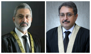 2 دن سے جنگل کا قانون نافذ ہے، چیف جسٹس اور جسٹس عامر فاروق استعفیٰ دیں، پی ٹی آئی پریس کانفرنس