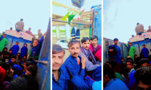 درگاہ شاہ نورانی: بدقسمت ٹرک کی حادثے سے قبل کی فوٹیج سامنے آگئی