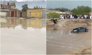 بلوچستان میں بارش کے بعد سیلاب کی تباہی، پانی گھروں اور گاڑیوں کو بہا لے گیا، کوئٹہ آفت زدہ قرار