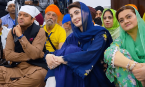 مریم نواز کا کرتاپور راہداری کا دورہ، بیساکھی کی تقریبات کا آغاز کر دیا