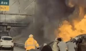 Bystanders rescue 71-year-old man from burning car on Minnesota highway