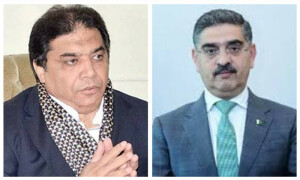 حنیف عباسی اور انوار الحق کاکڑ کے درمیان گندم بحران کے معاملے پر تلخ کلامی