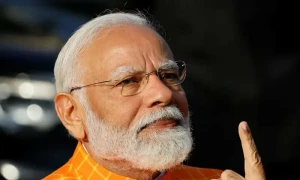 India&rsquo;s Modi casts his vote as giant election reaches half-way mark