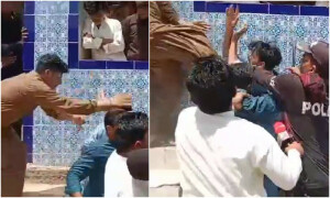 نقل کی کوریج پر اساتذہ آپے سے باہر، صحافیوں پر تشدد