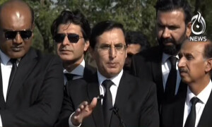 عمران خان کا سپریم کورٹ کے فیصلے پر اظہارِ اطمینان، شعیب شاہین کی تلخ کلامی