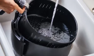 بغیر اسکرب کے ایئر فرائر صاف کریں، صرف پانچ منٹ میں