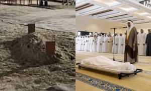 عالیشان محل میں رہنے والے عرب شہزادوں کی عام سی قبریں، سوشل میڈیا حیرت میں ڈوب گیا