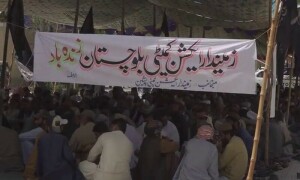 بلوچستان میں زمینداروں کا دھرنا تیسرے روز میں داخل