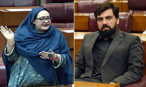 قومی اسمبلی اجلاس میں جھگڑا، پیپلز پارٹی کی خاتون رکن نے پی ٹی آئی رکن کو ہیڈفونز دے مارے