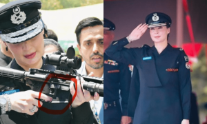 مریم نواز کی بندوق پکڑی تصویر میں بڑی غلطی کی نشاندہی
