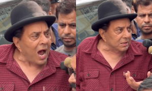 ووٹ کاسٹ کرنے آئے دھرمیندر پھٹ پڑے