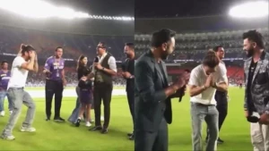شاہ رخ خان نے کے کے آر بمقابلہ ایس آر ایچ لائیو شو میں غلطی سے رکاوٹ ڈالنے پر معافی مانگ لی