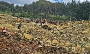 More than 300 buried in Papua New Guinea landslide, local media says