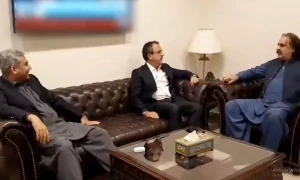 علی امین گنڈاپور وزارت داخلہ پہنچ گئے، صوبے کے معاملات مل بیٹھ کر حل کرنے پر اتفاق