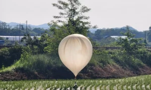North Korea sends balloons carrying excrement to the south as a &lsquo;gift&rsquo;