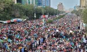 ملک کے مختلف شہروں میں اسرائیلی سفاکیت کےخلاف احتجاج