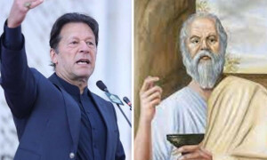 سقراط اور عمران خان پر &rsquo;نوجوانوں کو گمراہ&lsquo; کرنے کا الزام ہے، عارف علوی
